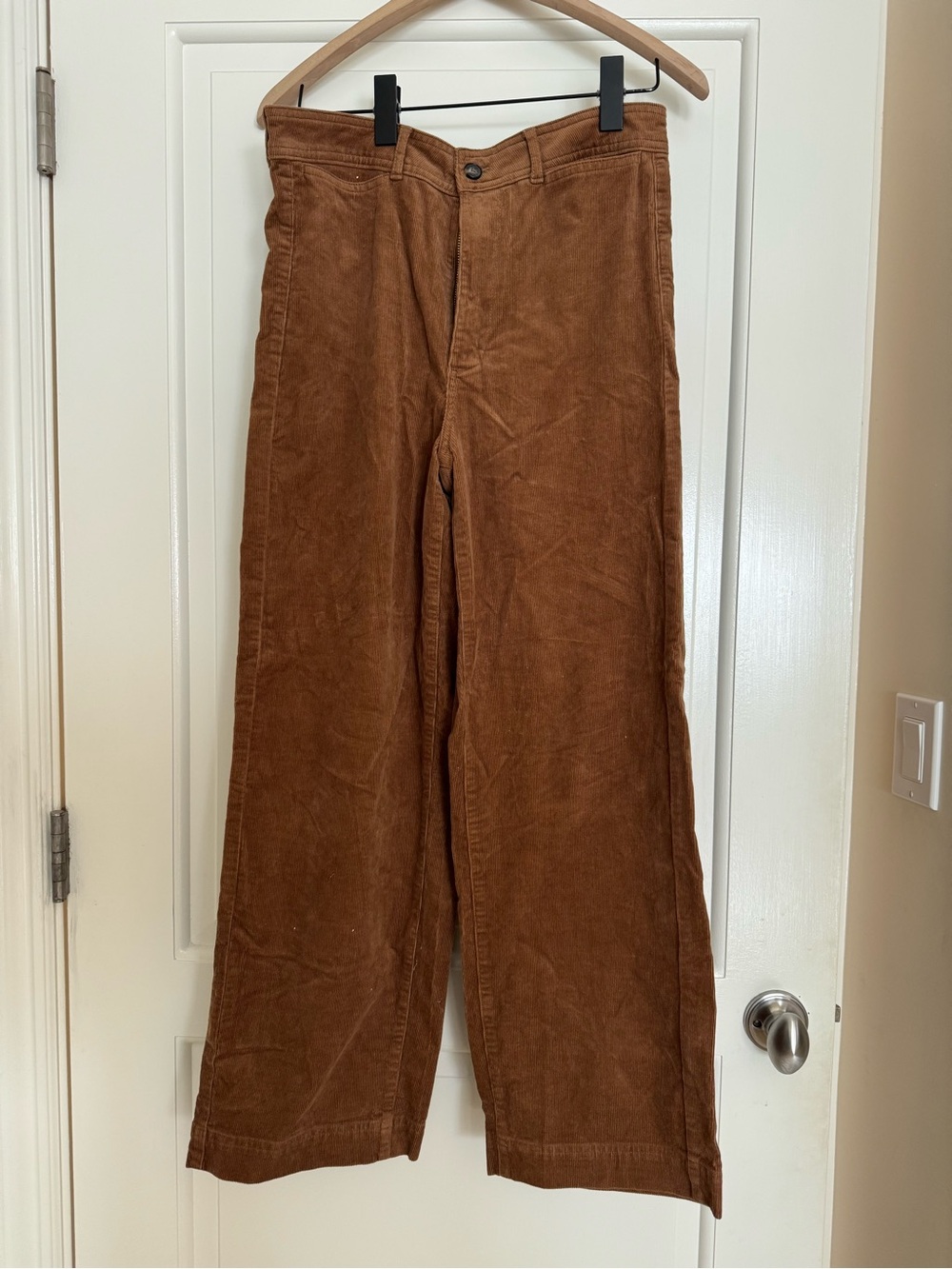 Everlane Sailor Pant in Corduroy, Toasted Coconut Chestnut, Wide-Leg